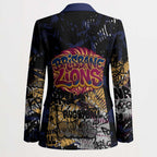 Brisbane Lions Blazer Urban Graffiti Street Art - Bold Abstract Spray Paint