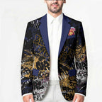Brisbane Lions Blazer Urban Graffiti Street Art - Bold Abstract Spray Paint
