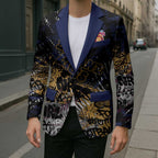 Brisbane Lions Blazer Urban Graffiti Street Art - Bold Abstract Spray Paint