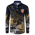 Brisbane Lions Button Sweatshirt Urban Graffiti Street Art - Bold Abstract Spray Paint