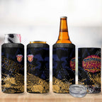Brisbane Lions 4 in 1 Can Cooler Tumbler Urban Graffiti Street Art - Bold Abstract Spray Paint
