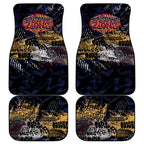 Brisbane Lions Car Mats Urban Graffiti Street Art - Bold Abstract Spray Paint