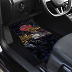 Brisbane Lions Car Mats Urban Graffiti Street Art - Bold Abstract Spray Paint
