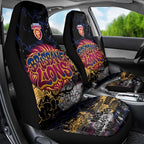 Brisbane Lions Car Seat Cover Urban Graffiti Street Art - Bold Abstract Spray Paint
