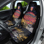 Brisbane Lions Car Seat Cover Urban Graffiti Street Art - Bold Abstract Spray Paint