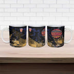 Brisbane Lions Ceramic Mug Urban Graffiti Street Art - Bold Abstract Spray Paint