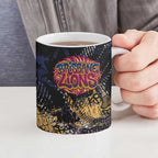 Brisbane Lions Ceramic Mug Urban Graffiti Street Art - Bold Abstract Spray Paint
