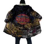 Brisbane Lions Cloak Urban Graffiti Street Art - Bold Abstract Spray Paint
