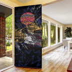 Brisbane Lions Door Cover Urban Graffiti Street Art - Bold Abstract Spray Paint