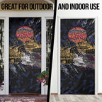 Brisbane Lions Door Cover Urban Graffiti Street Art - Bold Abstract Spray Paint