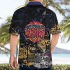 Brisbane Lions Hawaiian Shirt Urban Graffiti Street Art - Bold Abstract Spray Paint
