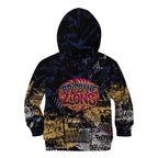 Brisbane Lions Kid Hoodie Urban Graffiti Street Art - Bold Abstract Spray Paint