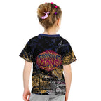 Brisbane Lions Kid T Shirt Urban Graffiti Street Art - Bold Abstract Spray Paint