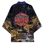 Brisbane Lions Kimono Urban Graffiti Street Art - Bold Abstract Spray Paint