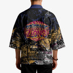 Brisbane Lions Kimono Urban Graffiti Street Art - Bold Abstract Spray Paint