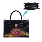 Brisbane Lions Leather Bag Urban Graffiti Street Art - Bold Abstract Spray Paint