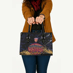 Brisbane Lions Leather Bag Urban Graffiti Street Art - Bold Abstract Spray Paint