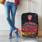 Brisbane Lions Luggage Cover Urban Graffiti Street Art - Bold Abstract Spray Paint