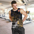 Brisbane Lions Men Tank Top Urban Graffiti Street Art - Bold Abstract Spray Paint