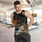 Brisbane Lions Men Tank Top Urban Graffiti Street Art - Bold Abstract Spray Paint