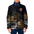 Brisbane Lions Padded Jacket Urban Graffiti Street Art - Bold Abstract Spray Paint