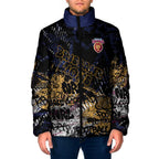 Brisbane Lions Padded Jacket Urban Graffiti Street Art - Bold Abstract Spray Paint