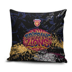 Brisbane Lions Pillow Cover Urban Graffiti Street Art - Bold Abstract Spray Paint