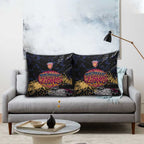 Brisbane Lions Pillow Cover Urban Graffiti Street Art - Bold Abstract Spray Paint