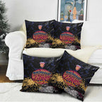 Brisbane Lions Pillow Cover Urban Graffiti Street Art - Bold Abstract Spray Paint