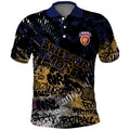 Brisbane Lions Polo Shirt Urban Graffiti Street Art - Bold Abstract Spray Paint