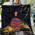 Brisbane Lions Quilt Urban Graffiti Street Art - Bold Abstract Spray Paint