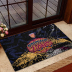 Brisbane Lions Rubber Doormat Urban Graffiti Street Art - Bold Abstract Spray Paint