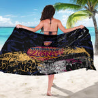 Brisbane Lions Sarong Urban Graffiti Street Art - Bold Abstract Spray Paint