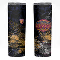 Brisbane Lions Skinny Tumbler Urban Graffiti Street Art - Bold Abstract Spray Paint