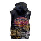 Brisbane Lions Sleeveless Hoodie Urban Graffiti Street Art - Bold Abstract Spray Paint