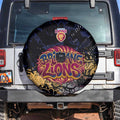 Brisbane Lions Spare Tire Cover Urban Graffiti Street Art - Bold Abstract Spray Paint