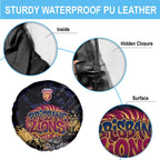 Brisbane Lions Spare Tire Cover Urban Graffiti Street Art - Bold Abstract Spray Paint