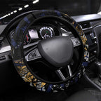 Brisbane Lions Steering Wheel Cover Urban Graffiti Street Art - Bold Abstract Spray Paint