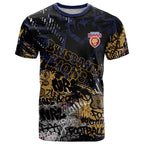 Brisbane Lions T Shirt Urban Graffiti Street Art - Bold Abstract Spray Paint