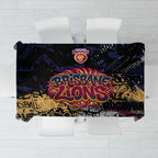 Brisbane Lions Tablecloth Urban Graffiti Street Art - Bold Abstract Spray Paint