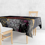 Brisbane Lions Tablecloth Urban Graffiti Street Art - Bold Abstract Spray Paint