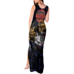Brisbane Lions Tank Maxi Dress Urban Graffiti Street Art - Bold Abstract Spray Paint