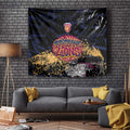 Brisbane Lions Tapestry Urban Graffiti Street Art - Bold Abstract Spray Paint