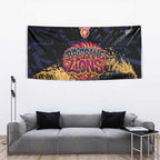 Brisbane Lions Tapestry Urban Graffiti Street Art - Bold Abstract Spray Paint