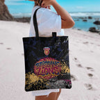 Brisbane Lions Tote Bag Urban Graffiti Street Art - Bold Abstract Spray Paint