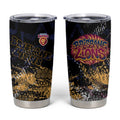 Brisbane Lions Tumbler Cup Urban Graffiti Street Art - Bold Abstract Spray Paint