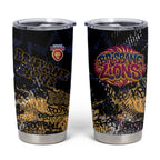 Brisbane Lions Tumbler Cup Urban Graffiti Street Art - Bold Abstract Spray Paint