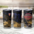 Brisbane Lions Tumbler Cup Urban Graffiti Street Art - Bold Abstract Spray Paint