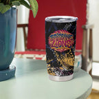 Brisbane Lions Tumbler Cup Urban Graffiti Street Art - Bold Abstract Spray Paint
