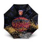 Brisbane Lions Umbrella Urban Graffiti Street Art - Bold Abstract Spray Paint